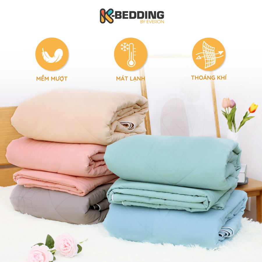 Ảnh Chăn hè K-Bedding By Everon KNTS & KNSS chất vải Ice Soft mềm mát, thoáng khí, kháng khuẩn (200x220cm) 1