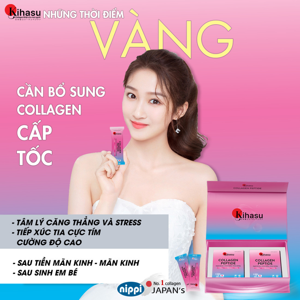 Ảnh Bột collagen peptide KIHASU: Mát da không nổi mụn với Collagen bột cao cấp nippi Japan da trẻ đẹp hơn 3
