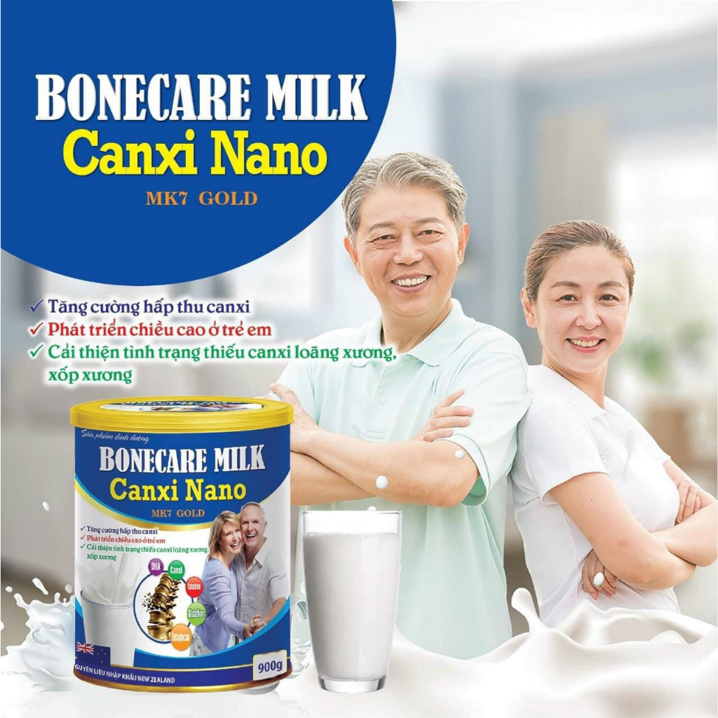 Sữa canxi 900g - Sữa canxi dành cho người già , Bonecare milk
