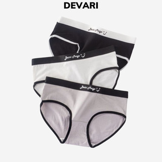 Quần lót nữ cotton cao cấp siêu mềm mại đáy quần 2 lớp cho nàng vận động cả ngày dài DEVARI L8822