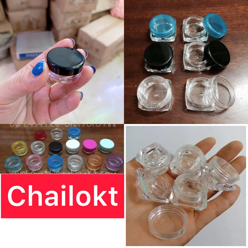 Hũ chiết kem, 3g, 5g, 10g, mỹ phẩm, dưỡng, hũ nhựa tròn, vuông, kim cương