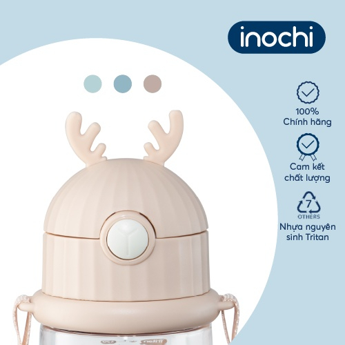 Bình nước trẻ em GOKI RUDY Inochi 450ml nhựa Tritan an toàn cho bé