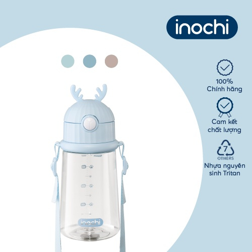 Bình nước trẻ em GOKI RUDY Inochi 450ml nhựa Tritan an toàn cho bé