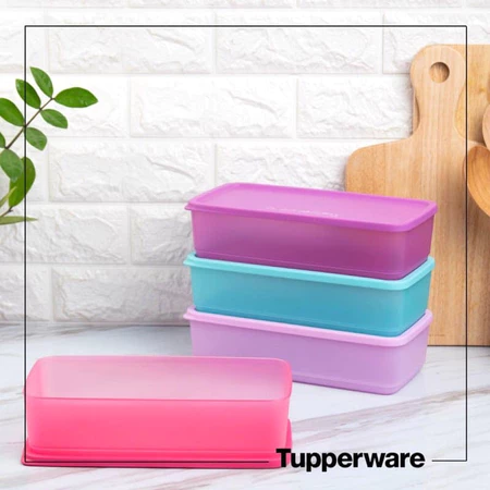 Hộp bảo quản thực phẩm Pak N Stor (4) 1.4L Tupperware nhựa nguyên sinh kín khí tuyệt đối chính hãng