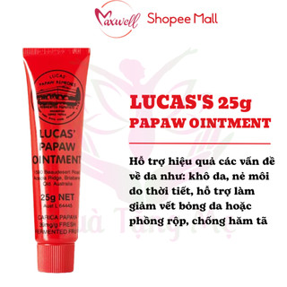 Kem đa năng Lucas Papaw Ointment đu đủ hỗ trợ làm dịu da 15/25/75g