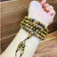 Vòng tay bằng Trầm tốc tự nhiên 6 ly 108 hạt mix đá ngũ điếu, An yên, may mắn tài lộc-Trầm Hương Hội an