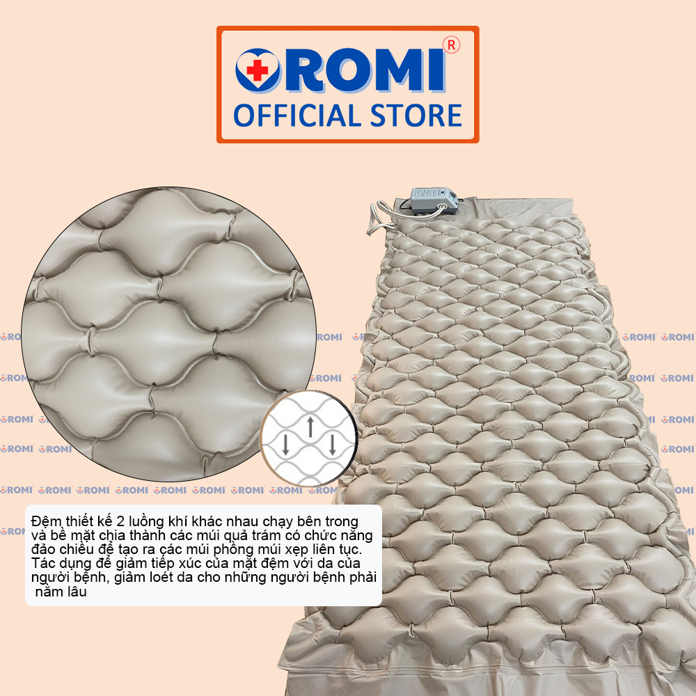 Đệm hơi chống loét OROMI HF-A - Nệm chống ê mỏi, loét cho người già, người bệnh