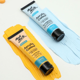 [Hỏa tốc HCM] Màu Acrylic Tông Màu Pastel Mont Marte - Bộ 12/18/24/36/48 Màu x 36ML