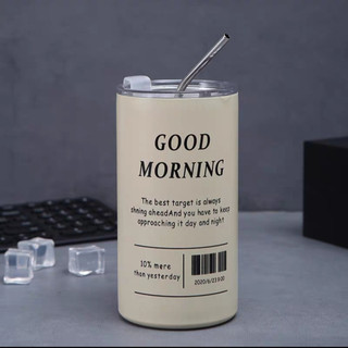 Bình giữ nhiệt 600ml inox 304 tặng ống hút Inox  (CLIP SHOP TỰ QUAY)