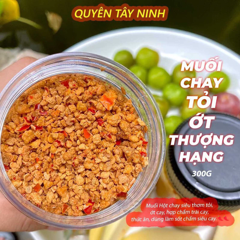 Hủ 100gr Muối nhuyễn chay chấm Trái Cây ngon, thơm tỏi