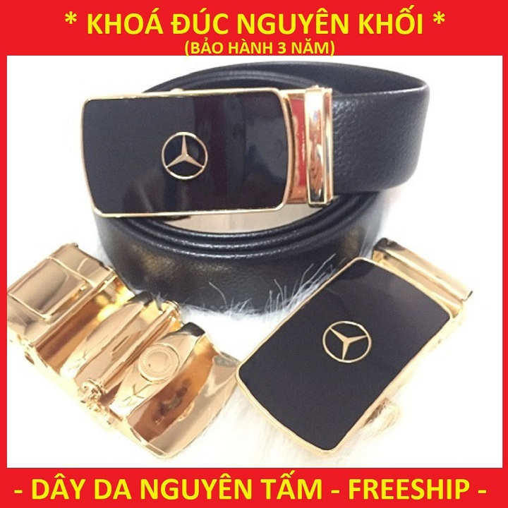 Thắt Lưng Nam, Dây Thắt Lưng, Thắt Lưng Da Nam Hàng Hiệu Khóa Cài, Dây Nịt Nam Da Bò 100% Chính Hãng Mạ Vàng