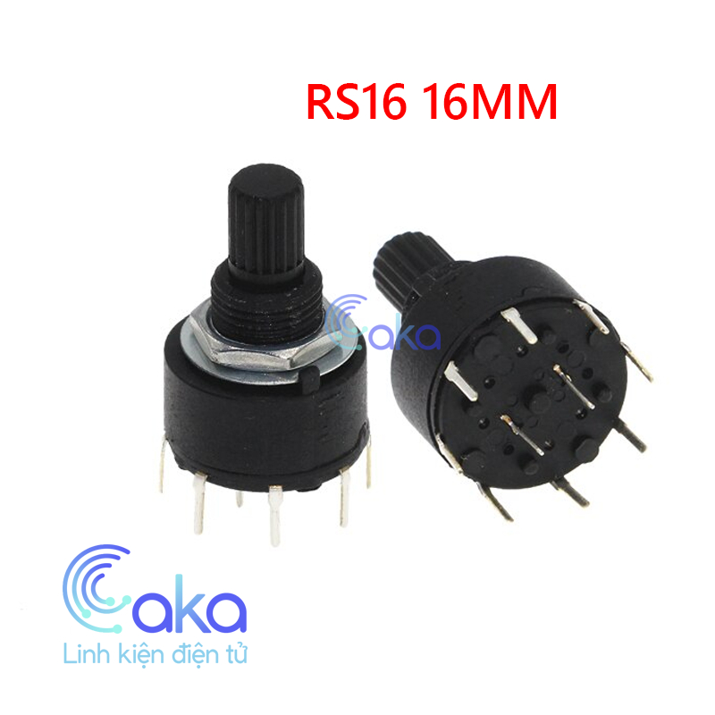 RS16 Công tắc xoay 1 cực 5/6/8 vị trí 16mm | Shopee Việt Nam