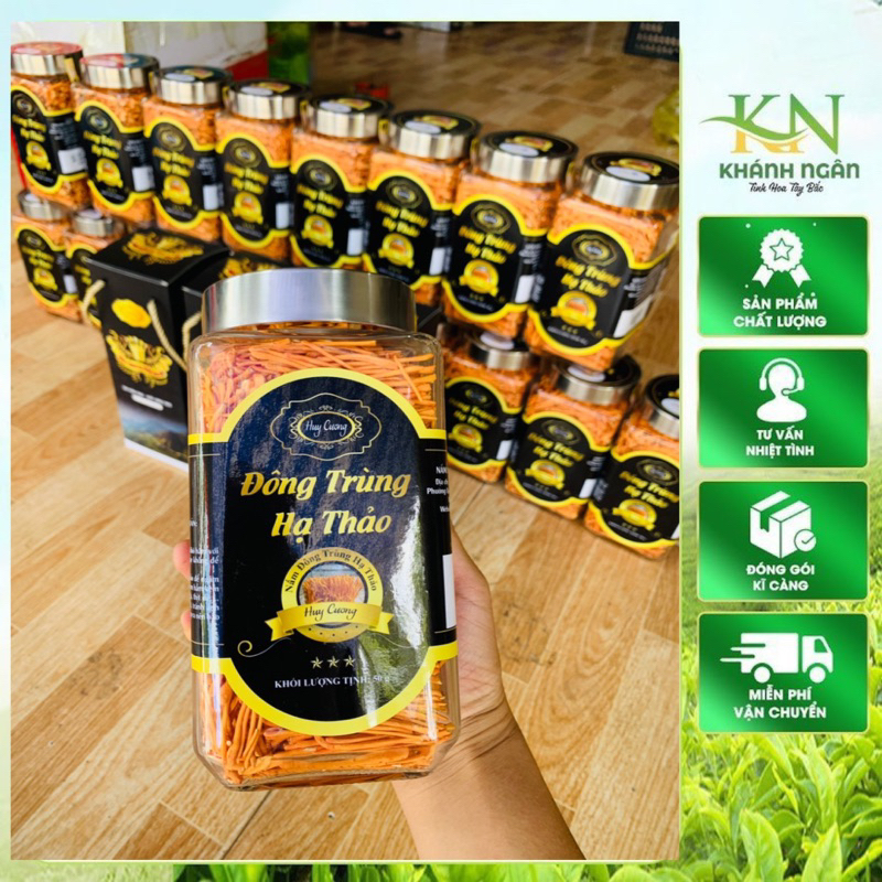 Đông trùng hạ thảo khô, Nấm Đông trùng hạ thảo sấy thăng hoa nguyên sợi Huy Cương thượng hạng (50gr)
