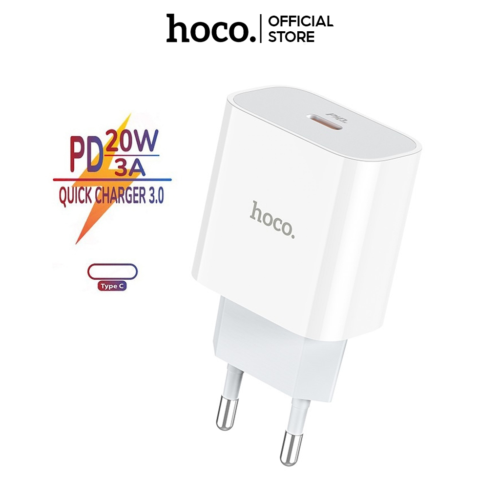 Củ sạc nhanh Hoco C76A Plus hỗ trợ Type C 20W | Shopee Việt Nam