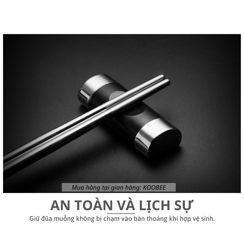 Gác Đũa Hợp Kim Hình Gối Nhật Bản 5cm Không Bể Vỡ | Giá Để Đũa Cao Cấp KOOBEE (BA15)