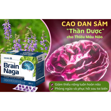 Hoạt huyết dưỡng não BRAIN NAGA hỗ trợ hoạt huyết, tăng tuần hòa máu não-MIPMC