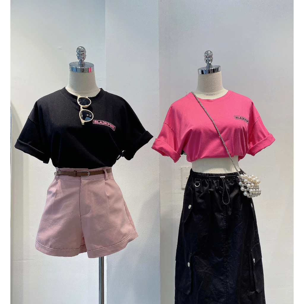 Áo phông LYRA in chữ Blackpink bên ngực chất cotton xinh xắn hot trend – VSYAP0443