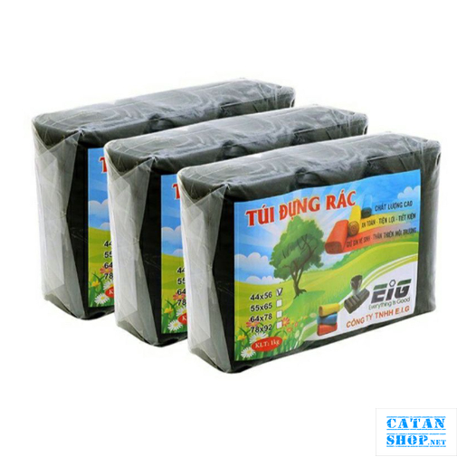 ( CHUẨN 1KG ) Túi rác tự phân hủy đủ các size. Túi 3 cuộn bịch đựng rác, thức ăn thừa GD720-T1kg