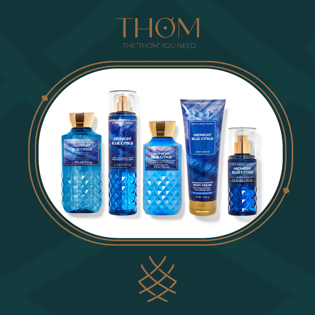 Midnight Blue Citrus Sản Phẩm Tắm Dưỡng Xịt Thơm Toàn Thân Bath