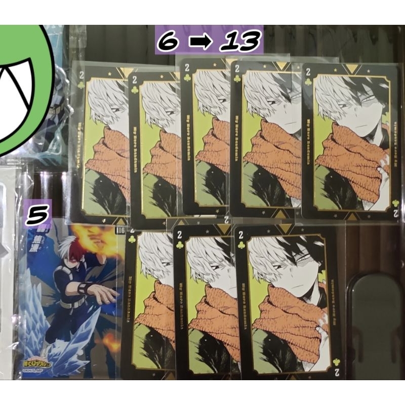 (1) CARD SẴN LẺ My Hero Academia, Playing card, Snapmide, Metal ...