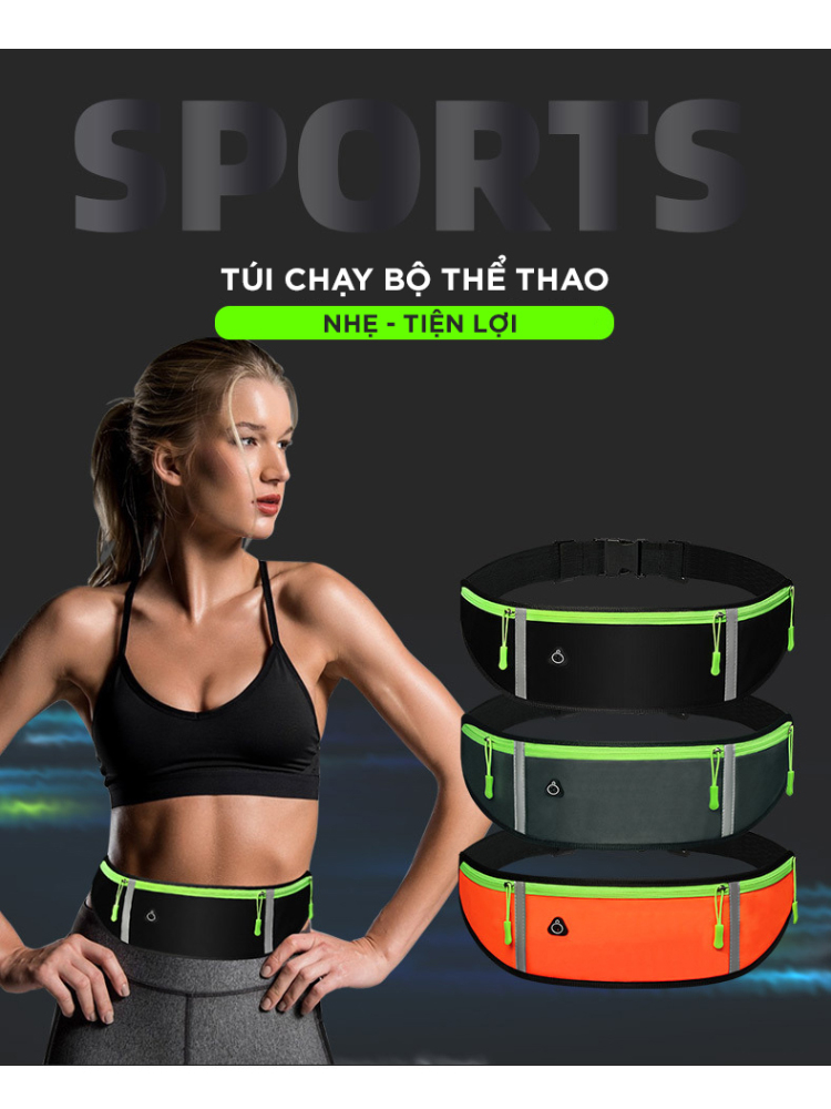 Ảnh Túi Đeo Chạy Bộ Bảo Hành 12 Tháng Đai Chạy Bộ Thể Thao Có Độ Chống Nước Cao Ngăn Đựng Chai Nước Cleacco DCBPQ Boro Sport 2