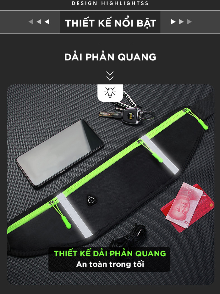 Ảnh Túi Đeo Chạy Bộ Bảo Hành 12 Tháng Đai Chạy Bộ Thể Thao Có Độ Chống Nước Cao Ngăn Đựng Chai Nước Cleacco DCBPQ Boro Sport 3