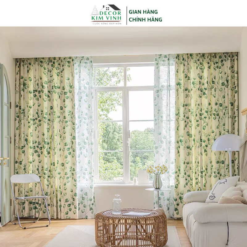 Rèm Dán Khoen Lỗ, Khoen Ri Đô, Rèm Dán Lá Táo Decor Kim Vinh DCKV004 ...