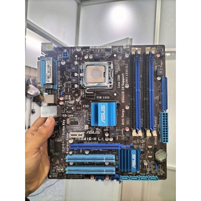 Main G41 Asus ram DDR3 kèm Fe, chip E7500 Shopee Việt Nam