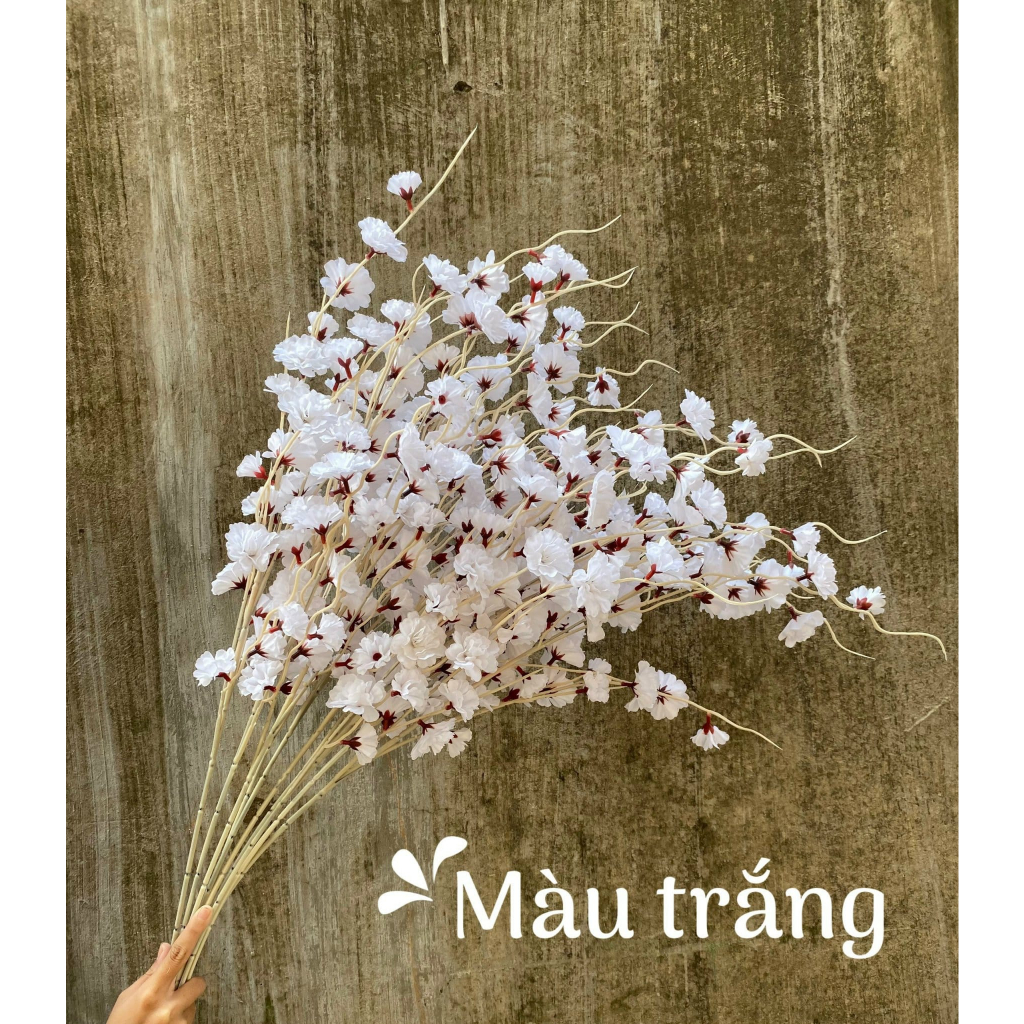 Cành Đào Râu Cành Đào Lụa Giả 1m Trang Trí Tết Cực Đẹp đủ màu, làm tháp ...
