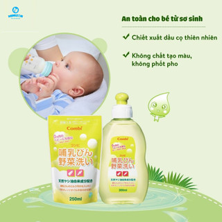 Dung dịch rửa bình sữa và rau củ quả từ dầu cọ Combi Nhật Bản