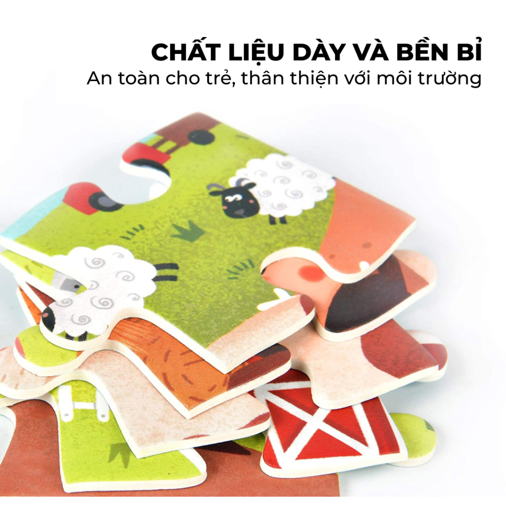 Ảnh Bộ xếp hình 8 cấp độ cho bé Mideer Level Up Puzzle chính hãng đồ chơi giáo dục trẻ em thông minh 4