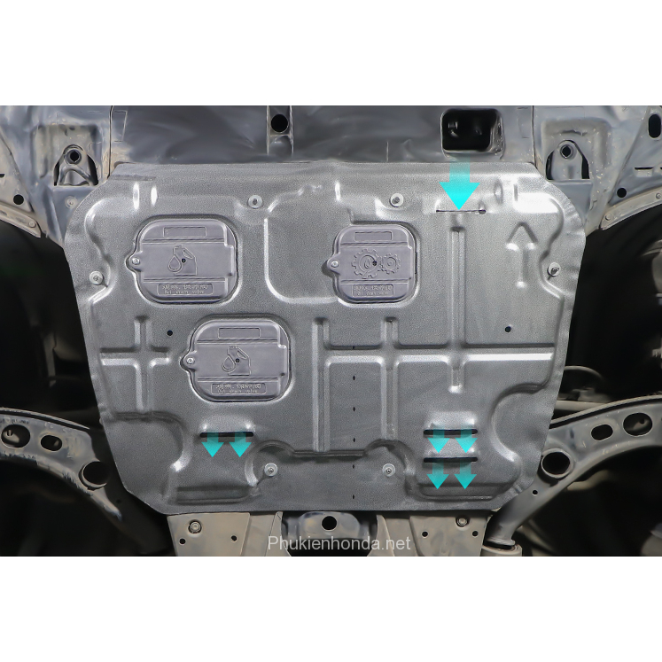 Tấm chắn gầm máy Hyundai Tucson 2022-2024, Chắn gầm máy kim loại Chống đá văng, bùn đất. Có ốc đi kèm tự lắp đặt