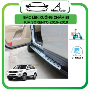 Bậc Lên Xuống ô tô Kia Sorento 2015-2019, Mẫu bậc chấm bi cao cấp, tháo babule