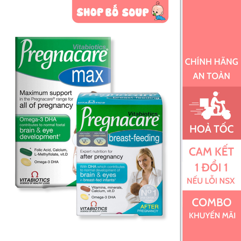 Vitamin Tổng Hợp Cho Bà Bầu Pregnacare Max Shopee Việt Nam 