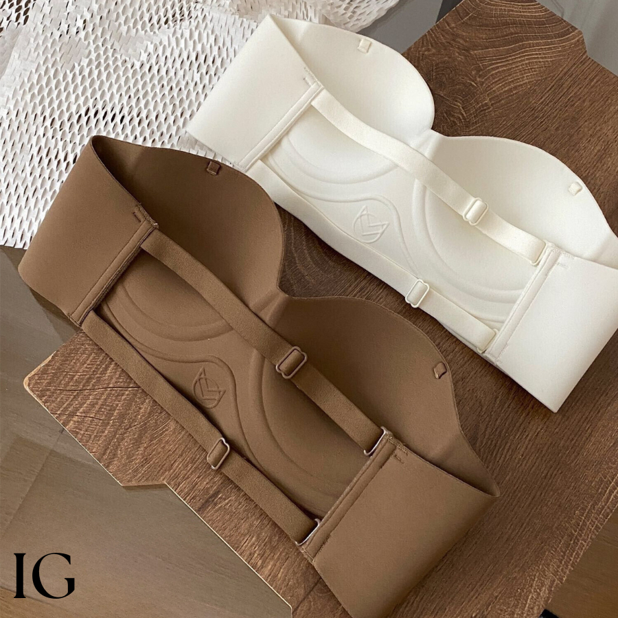 Áo Ngực Cúp Ngang Dây Lưng Mảnh Mặc Nhiều Kiểu Nâng Ngực Nhẹ Họa Tiết 741