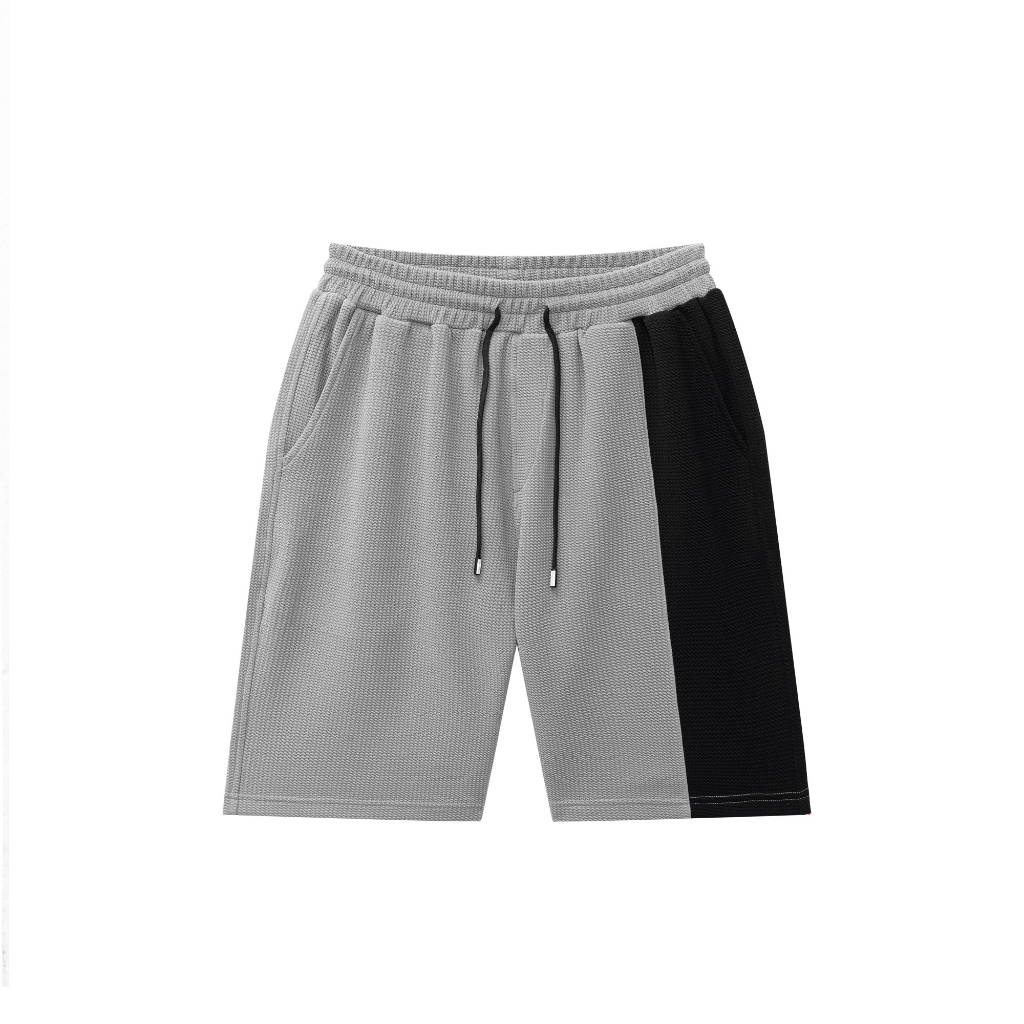 Quần short nam bigsize, phối màu xám đen quần đùi nam chất dày dặn co giãn cực tốt mềm mịn không bai không xù - Toplevel