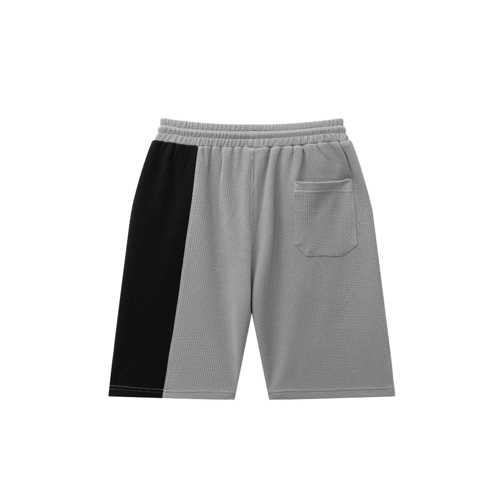 Quần short nam bigsize, phối màu xám đen quần đùi nam chất dày dặn co giãn cực tốt mềm mịn không bai không xù - Toplevel