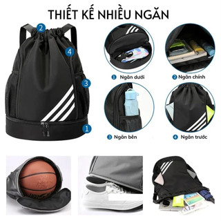 Ba lô thể thao đa năng, dây rút tiện lợi, chống thấm nước, thích hợp ...