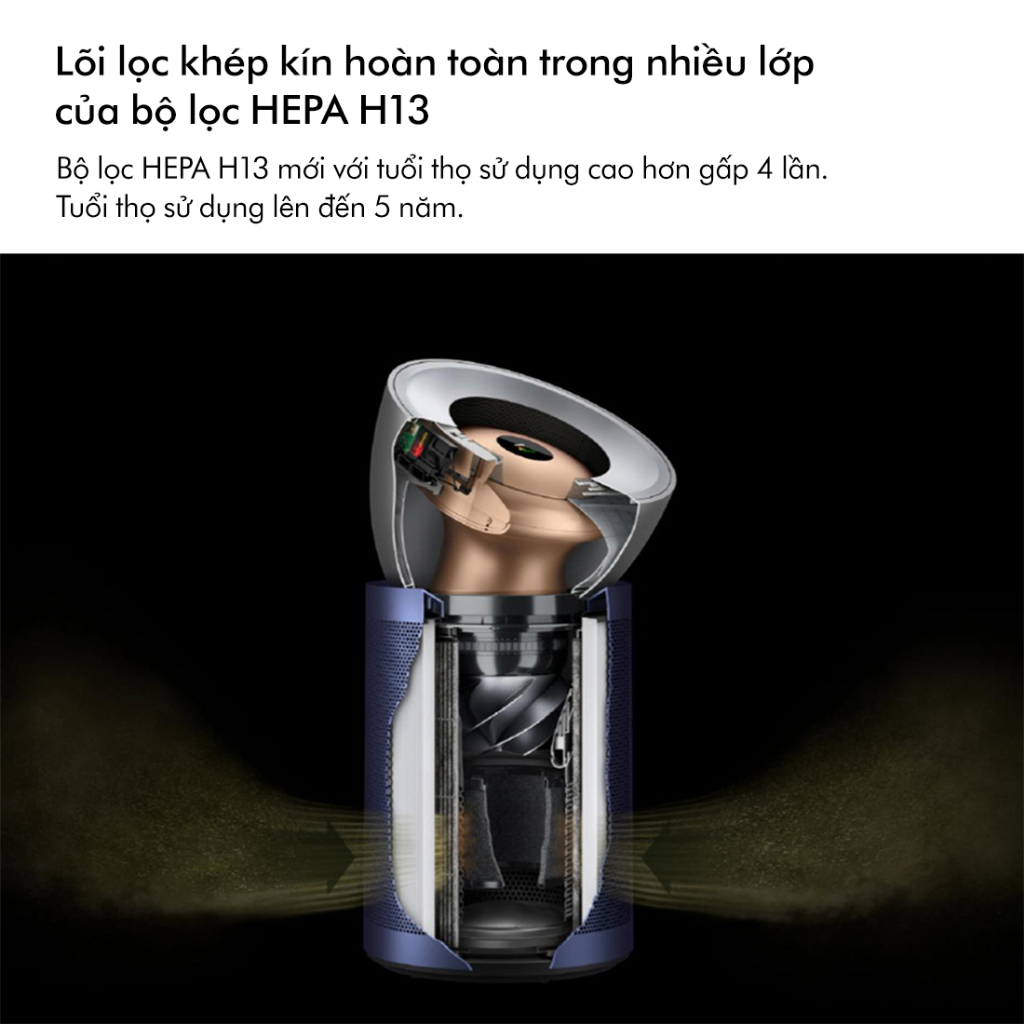 Ảnh Máy lọc không khí Dyson Purifier Big + Quiet Formaldehyde BP03 (Xám Trắng Xanh Phổ) 4