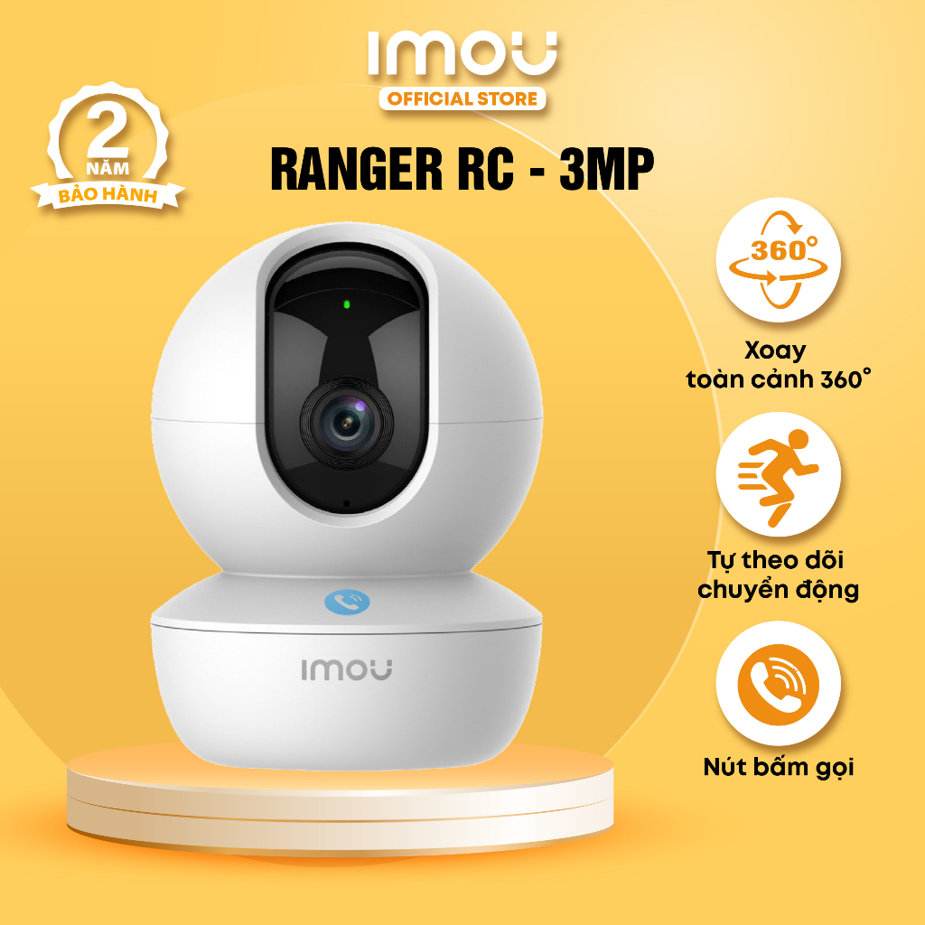 Ảnh Camera Wifi trong nhà Imou Ranger RC I 3MP/4MP/5MP I Nút gọi cảm ứng | Phát hiện con người 3