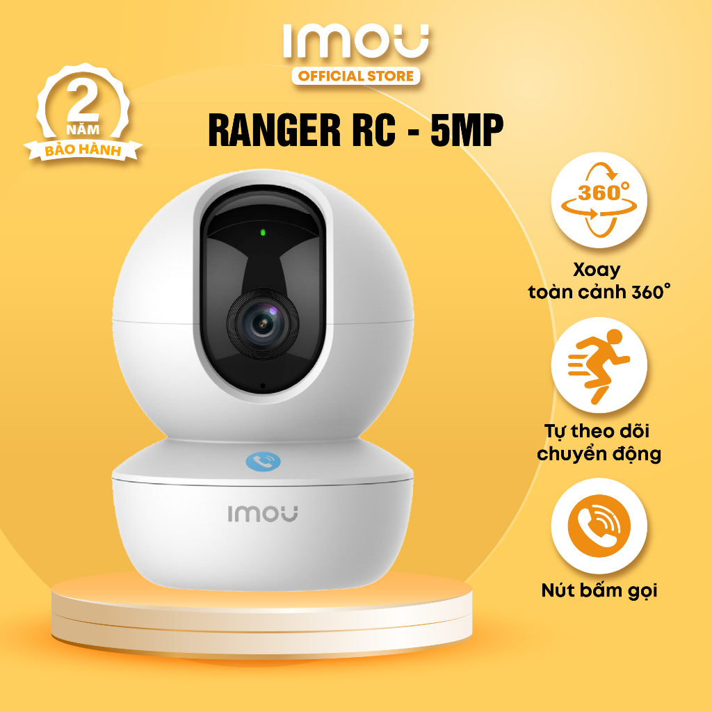 Ảnh Camera Wifi trong nhà Imou Ranger RC I 3MP/4MP/5MP I Nút gọi cảm ứng | Phát hiện con người 1