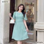 Đầm công sở chạy chỉ tùng xoè BEMINE MT6436