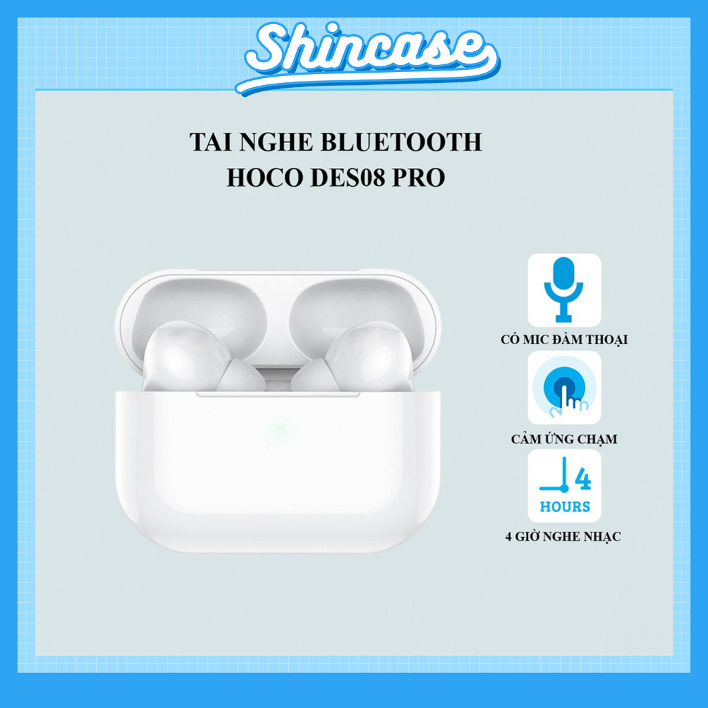 Hoco Chính Hãng - Tai nghe không dây Hoco DES08 Pro, V5.0, kết nối 10m ...