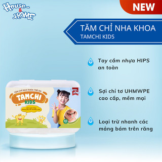 Combo 2 Hộp Tăm Chỉ Nha Khoa Trẻ Em TAMCHI KIDS TCTE002, Làm Sạch Kẽ Răng, Dịu Nhẹ Với Nướu Bé