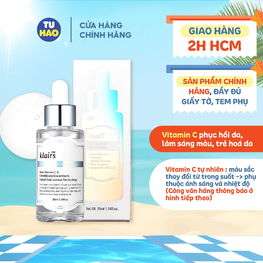 Có cần dùng kem chống nắng khi sử dụng serum Klairs Freshly Juiced Vitamin Drop không?
