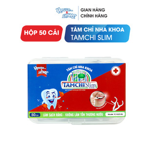 Combo 2 Hộp Tăm Chỉ Nha Khoa TAMCHI Slim Sợi Chỉ Đơn hộp 50 cái TCSL002 Lựa Chọn Hoàn Hảo Cho Sức Khỏe Răng Miệng