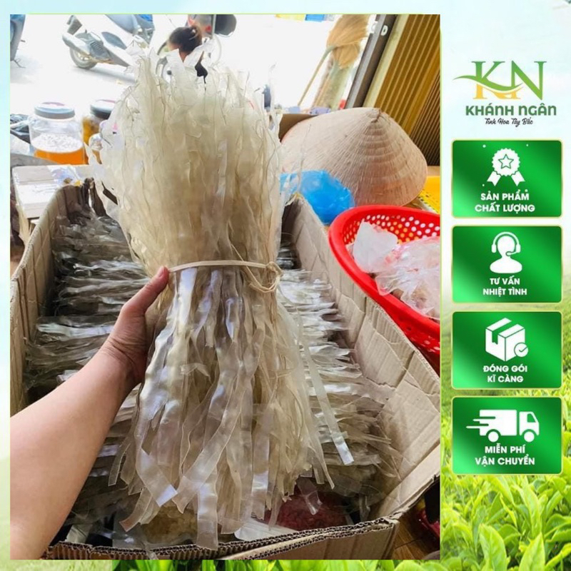 Miến dong thái tay Mường Phăng Điện Biên(100% củ dong sợi miến dai không bị nở )