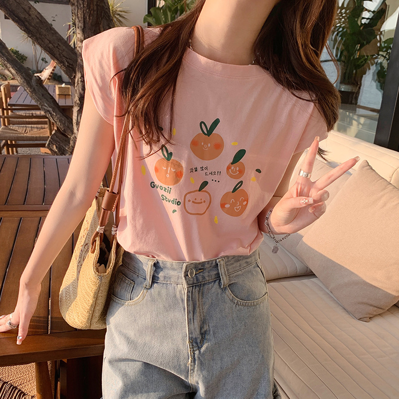 Áo Thun Nữ Sát Nách Tanktop JULY, Áo Phông không tay nữ In Hình Thời Trang chất cotton đẹp