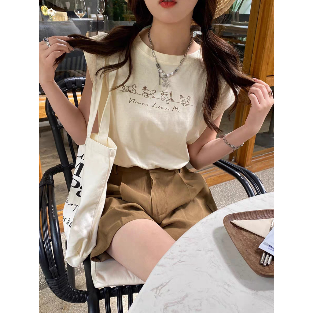 Áo Thun Nữ Sát Nách Tanktop JULY, Áo Phông không tay nữ In Hình Thời Trang chất cotton đẹp