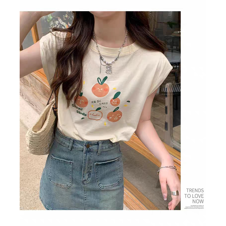 Áo Thun Nữ Sát Nách Tanktop JULY, Áo Phông không tay nữ In Hình Thời Trang chất cotton đẹp